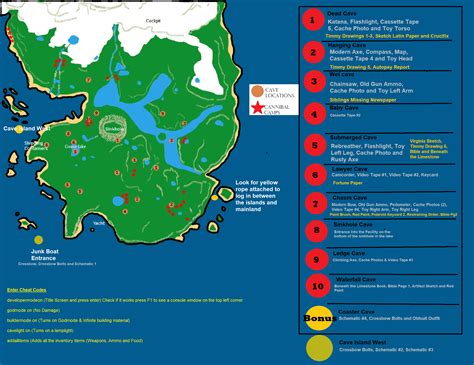 The Forest: All Cave Locations Map Guide.